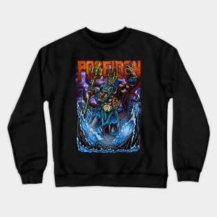 Poseidon Greek God Mithology Crewneck Sweatshirt